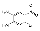 4-溴-5-硝基苯-1,2-二胺结构式