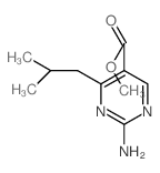 2-氨基-4-异丁基嘧啶-5-羧酸甲酯结构式