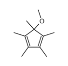 5-Methoxy-1,2,3,4,5-pentamethyl-1,3-cyclopentadien结构式