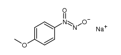 N-nitroso-N-oxy-p-methoxybenzenamine sodium salt Structure