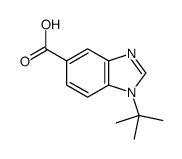 1-t-Butyl-benzoimidazole-5-carboxylic acid Structure