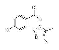 (4,5-dimethyltriazol-1-yl) 4-chlorobenzoate结构式