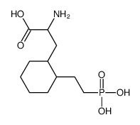 2-amino-3-[2-(2-phosphonoethyl)cyclohexyl]propanoic acid Structure