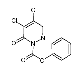 phenyl 4,5-dichloro-6-oxopyridazine-1(6H)-carboxylate结构式