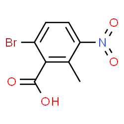 6-溴-2-甲基-3-硝基苯甲酸结构式