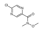 5-氯-N-甲氧基-N-甲基-2-吡嗪羧酰胺结构式