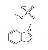 2,3-dimethyl-benzooxazolium, methyl sulfate Structure
