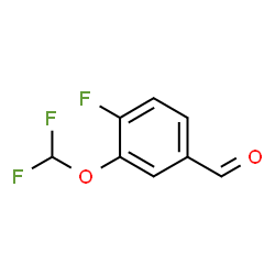 3-二氟甲氧基-4-氟苯甲醛结构式