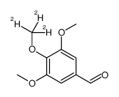 3,4,5-三甲氧基苯甲醛-d3结构式