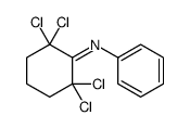 2,2,6,6-tetrachloro-N-phenylcyclohexan-1-imine结构式