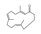 3,7,11-Trimethylcyclotetradeca-2(E),6(E),10(Z)-trienone结构式