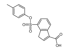 4-(4-methylphenoxy)sulfonyl-3H-indene-1-carboxylic acid Structure