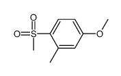 4-methoxy-2-methyl-1-methylsulfonylbenzene Structure