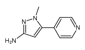 1-methyl-5-(pyridin-4-yl)-1H-pyrazol-3-amine Structure