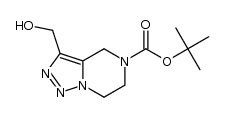 tert-butyl 6,7-dihydro-3-(hydroxymethyl)-[1,2,3]triazolo[1,5-a]pyrazine-5(4H)-carboxylate结构式