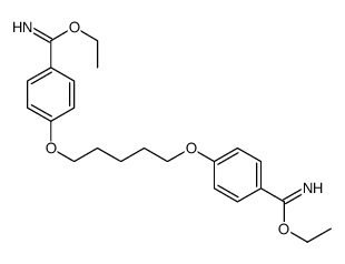 ethyl 4-[5-[4-(C-ethoxycarbonimidoyl)phenoxy]pentoxy]benzenecarboximidate Structure