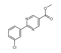 methyl 2-(3-chlorophenyl)pyrimidine-5-carboxylate Structure