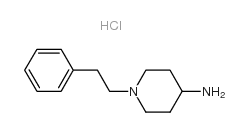 1-PHENETHYLPIPERIDIN-4-AMINE HYDROCHLORIDE structure