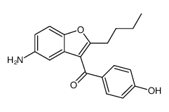 (5-amino-2-butyl-1-benzofuran-3-yl)(4-hydroxyphenyl)methanone Structure