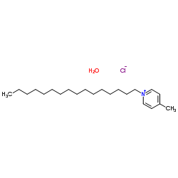 1-十六烷基-4-甲基氯化吡啶鎓水合物结构式