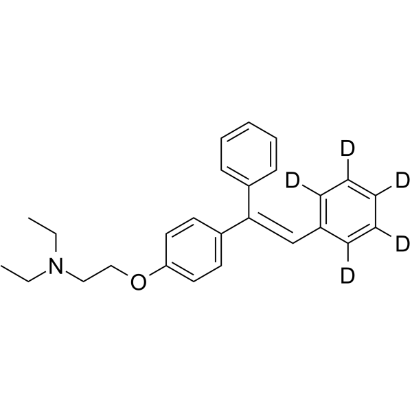 Deschloro Clomiphene-d5结构式