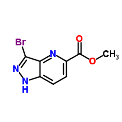 methyl 3-bromo-1H-pyrazolo[4,3-b]pyridine-5-carboxylate Structure
