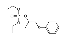 diethyl 1-phenylsulfanylprop-1-en-2-yl phosphate Structure