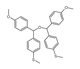 bis[(p-anisyl)(4-methylthiophenyl)methyl] ether Structure