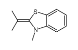 Benzothiazoline, 2-isopropylidene-3-methyl-结构式