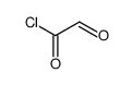 Glyoxyloyl chloride Acetyl chloride,oxo-结构式