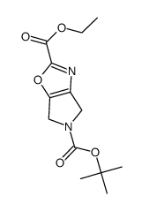 5-tert-butyl 2-ethyl 4H-pyrrolo[3,4-d]oxazole-2,5(6H)-dicarboxylate Structure