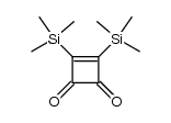 3,4-bis(trimethylsilyl)cyclobut-3-ene-1,2-dione Structure