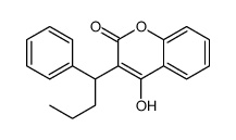 4-hydroxy-3-(1-phenylbutyl)chromen-2-one Structure