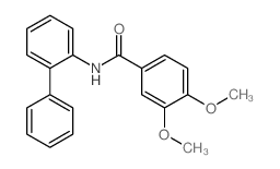 Benzamide, N-[1,1'-biphenyl]-2-yl-3,4-dimethoxy- Structure