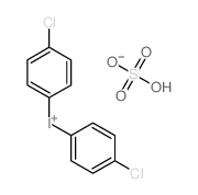 bis(4-chlorophenyl)iodanium; sulfuric acid结构式