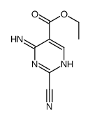 5-Pyrimidinecarboxylicacid,4-amino-2-cyano-,ethylester(8CI) Structure