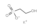 Ethanesulfonic acid,2-hydroxy-, potassium salt (1:1) Structure