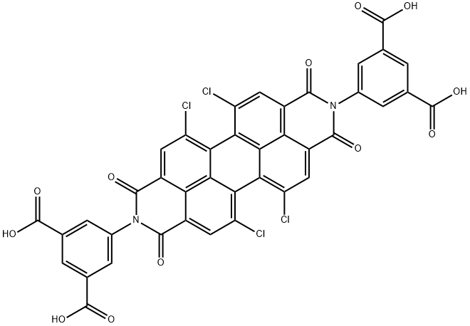 1,6,7,12-四氯苝二-间苯二甲酸酰胺结构式