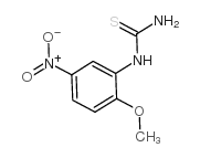 1-(2-甲氧基-5-硝基苯基)-2-硫脲结构式