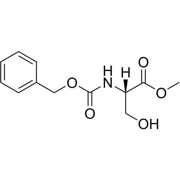 N-苄氧羰基-L-丝氨酸甲酯结构式