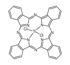 酞菁二氯化钛(IV)结构式