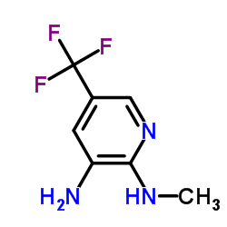 N2-Methyl-5-(trifluoromethyl)-2,3-pyridinediamine Structure