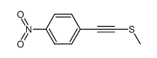 methylthio(p-nitrophenyl)acetylene结构式