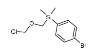 (4-bromophenyl)((chloromethoxy)methyl)dimethylsilane Structure