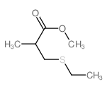Propanoic acid, 3-(ethylthio)-2-methyl-,methyl ester Structure