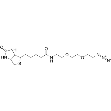 Biotin-PEG2-azide Structure