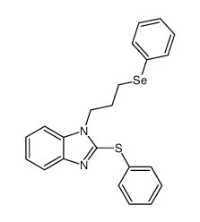 1-(3-(phenylselanyl)propyl)-2-(phenylsulfanyl)-1H-benzimidazole结构式