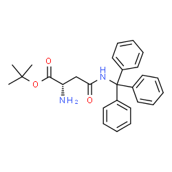 (S)-2-氨基-4-氧代-4-(三苯甲基氨基)丁酸叔丁酯结构式