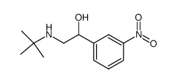 1-m-Nitrophenyl-2-tert-butylaminoethanol Structure