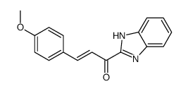 (E)-1-(1H-benzimidazol-2-yl)-3-(4-methoxyphenyl)prop-2-en-1-one结构式